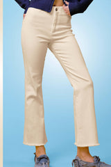 MCP3113-Stretchy High Waisted Flare Pants Game Day Halloween: Washed Black / S