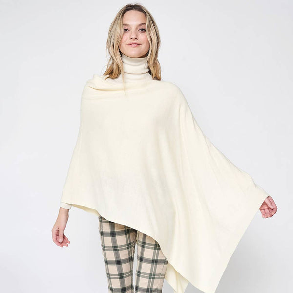 Solid Wrap Poncho