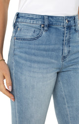 Hannah Crop Flare With Crochet Hem