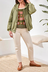 Washed Drop Sleeve Hoodie