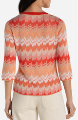 3/4 Sleeve V-neck Sweater