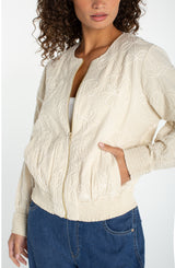 Embroidered Cotton Jacket with Smocking