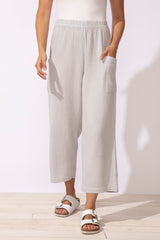 Cotton Gauze Flood Pant