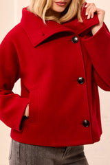 Funnel Neck Coat