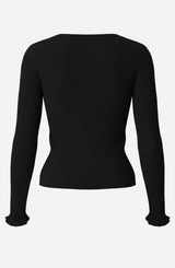 Long Sleeve Sweetheart Neck Sweater