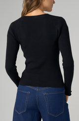 Long Sleeve Sweetheart Neck Sweater