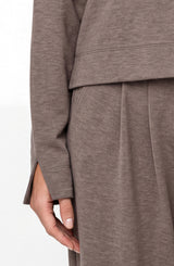 Long Sleeve Boat Neck Top