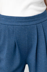 Pull-on Pleated Wide Leg
