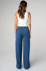 Pull-on Pleated Wide Leg