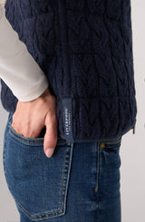 Reversible Quilted Sweater Vest