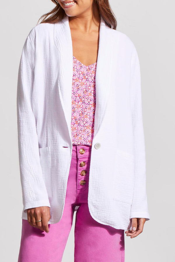 Cotton Gauze Blazer