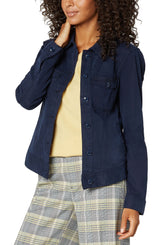 Classic Jacket with Angled Seaming
