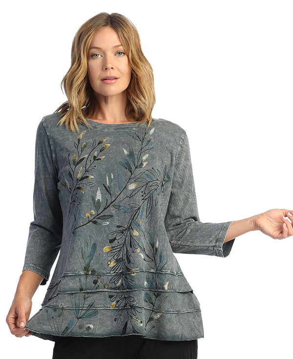 Mineral Washed Cotton Layered Tunic