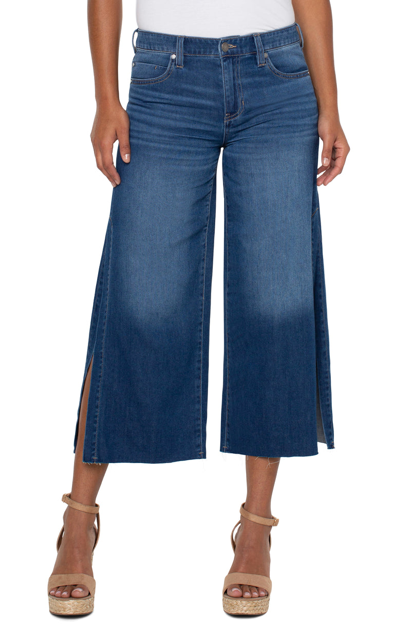 Wide Leg With High Slit Pant